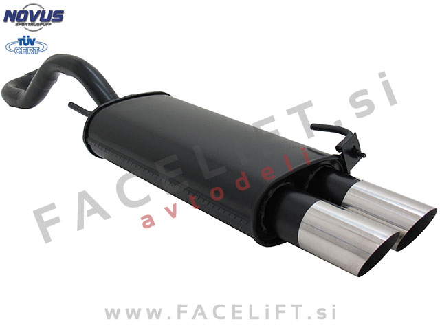 VW Polo 6N 6N2 94-01 športni izpušni lonec 2x 76mm MS-Design