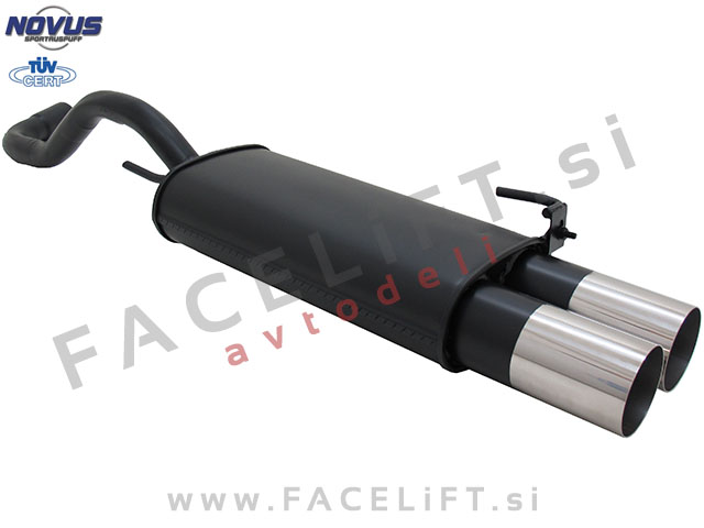 VW Polo 6N 6N2 94-01 športni izpušni lonec 2x 90mm RL-Design
