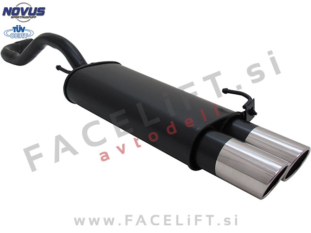 VW Polo 6N 6N2 94-01 športni izpušni lonec 2x 90mm SR-Design