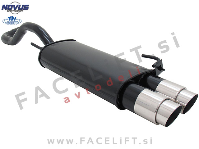 VW Polo 6N 6N2 94-01 športni izpušni lonec 2x 90mm GP-Design