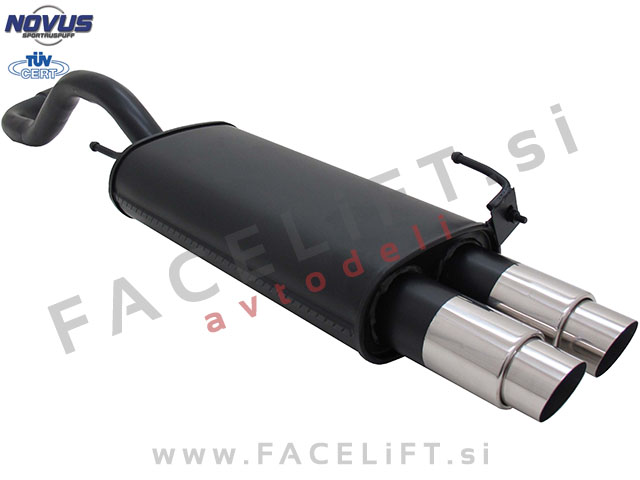 VW Polo 6N 6N2 94-01 športni izpušni lonec 2x 76mm GP-Design