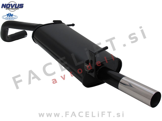 VW Polo 9N 9N3 01-09 športni izpušni lonec 1x 60mm