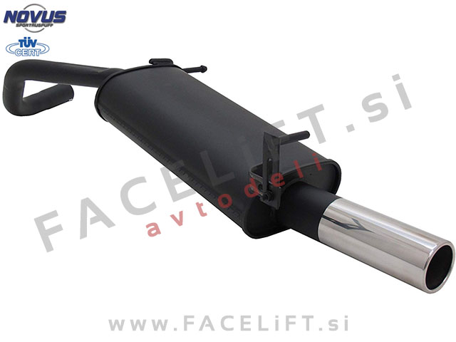 VW Polo 9N 9N3 01-09 športni izpušni lonec 1x 76mm VW Polo 9N 9N3 01-09 športni izpušni lonec 1x 76mm