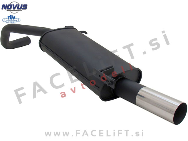VW Polo 9N 9N3 01-09 športni izpušni lonec 1x 76mm RL-Design VW Polo 9N 9N3 01-09 športni izpušni lonec 1x 76mm RL-Design