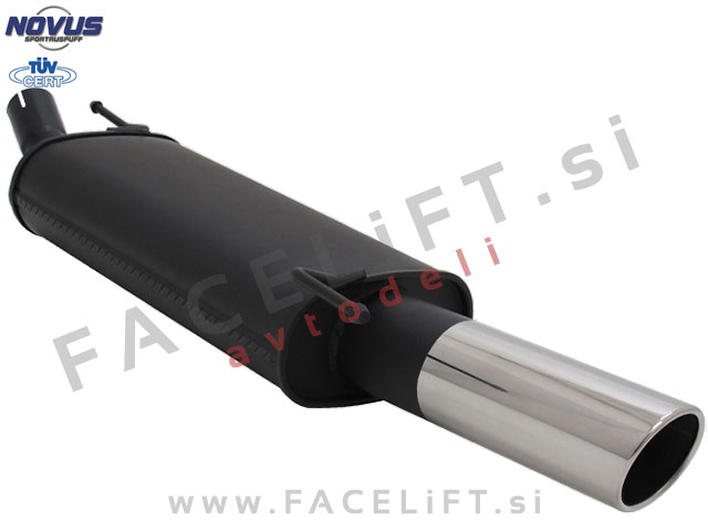 VW Polo 9N 9N3 01-09 športni izpušni lonec 1x 90mm SR-Design VW Polo 9N 9N3 01-09 športni izpušni lonec 1x 90mm SR-Design