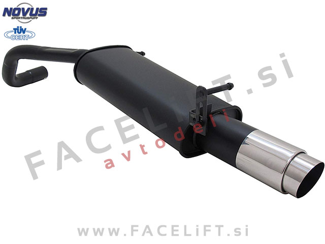 VW Polo 9N 9N3 01-09 športni izpušni lonec 1x 103mm GP-Design VW Polo 9N 9N3 01-09 športni izpušni lonec 1x 103mm GP-Design