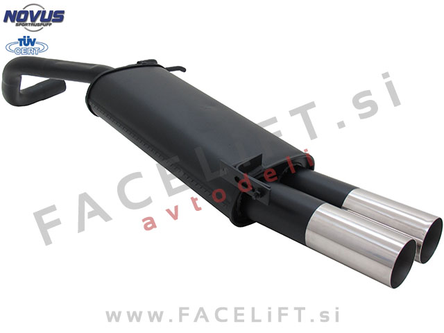 VW Polo 9N 9N3 01-09 športni izpušni lonec 2x 76mm RL-Design VW Polo 9N 9N3 01-09 športni izpušni lonec 2x 76mm RL-Design