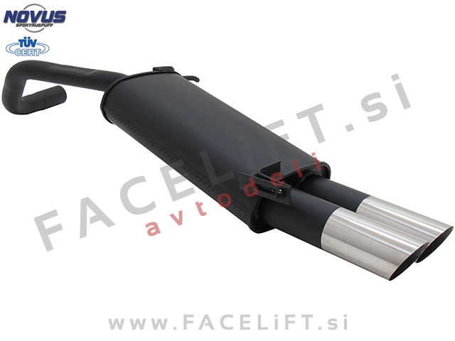 VW Polo 9N 9N3 01-09 športni izpušni lonec 2x 76mm MS-Design VW Polo 9N 9N3 01-09 športni izpušni lonec 2x 76mm MS-Design