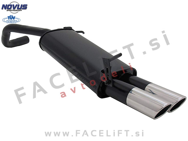 VW Polo 9N 9N3 01-09 športni izpušni lonec 2x 76mm SR-Design VW Polo 9N 9N3 01-09 športni izpušni lonec 2x 76mm SR-Design