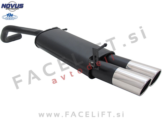 VW Polo 9N 9N3 01-09 športni izpušni lonec 2x 90mm SR-Design VW Polo 9N 9N3 01-09 športni izpušni lonec 2x 90mm SR-Design