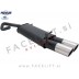 VW Polo 9N 9N3 01-09 športni izpušni lonec 2x 90mm SR-Design