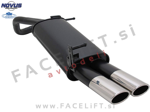 VW Polo 9N 9N3 01-09 športni izpušni lonec 2x 85/58mm AM-Design VW Polo 9N 9N3 01-09 športni izpušni lonec 2x 85/58mm AM-Design