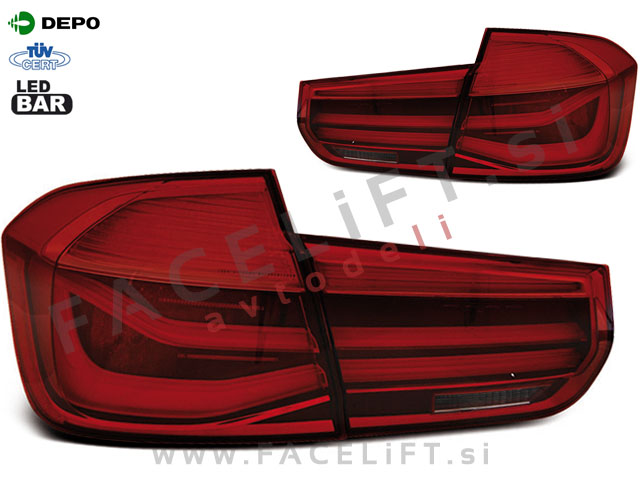 BMW 3 F30 Limuzina 11-15 zadnje LED luči