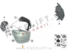 BMW 1 F20 F21 11-15 zadnja LED luč leva