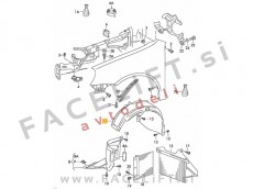 VW Golf 5 03-08 sprednji kolotek zadnji del levi VW Golf 5 03-08 sprednji kolotek zadnji del levi