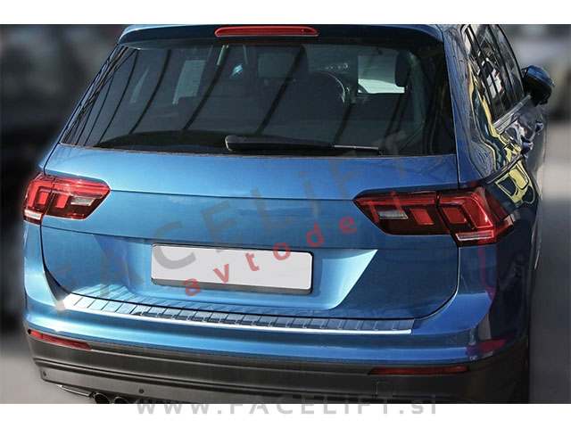 VW Tiguan 16- zaščita zadnjega odbijača kromirana sijaj VW Tiguan 16- zaščita zadnjega odbijača kromirana sijaj