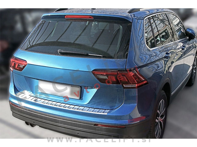 VW Tiguan 16- zaščita zadnjega odbijača kromirana sijaj VW Tiguan 16- zaščita zadnjega odbijača kromirana sijaj