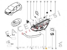 Renault Clio 4 12-16 žaromet levi