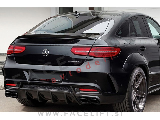 Mercedes GLE Coupe C292 15-19 spojler za prtljažnik črni (sijaj)