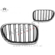 BMW 7 / F01 F02 (08-12) / ledvičke / kromirane (sijaj) - črne (sijaj)