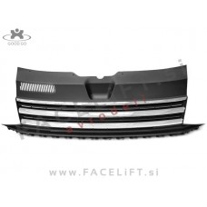 VW T6 15-21 maska črna kromirana (sijaj)