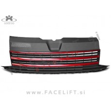 VW T6 15-21 maska črna rdeča (sijaj)