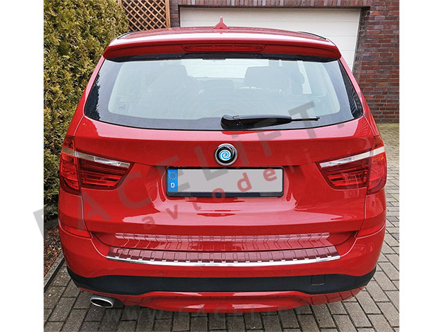 BMW X3 F25 10-17 zaščita zadnjega odbijača kromirana (sijaj)
