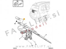 Peugeot 307 Karavan 01-07 roka metlice brisalca z metlico zadnja