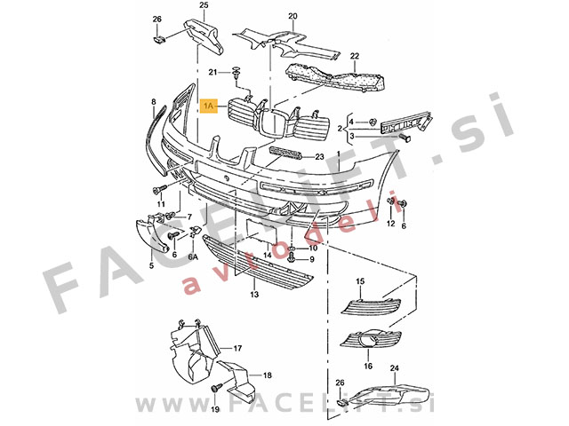 Seat Leon 1M 99-05 maska