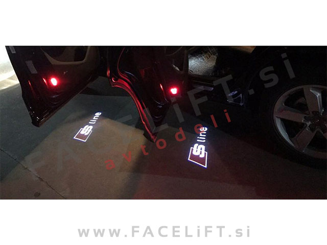 Audi LED logo osvetlitev vrat S Line