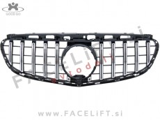Mercedes E S212 W212 13-16 maska črna kromirana sijaj