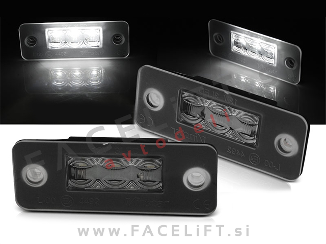 Audi A8 D3 03-10 LED osvetlitev registrske tablice z ohišjem