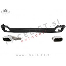 BMW X5 F15 13-18 difuzor z nastavki za izpuh M-Technic V8 izgled