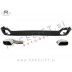 BMW X5 F15 13-18 difuzor z nastavki za izpuh M-Technic V8 izgled