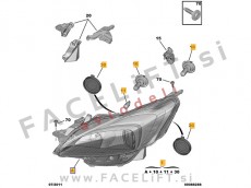 Peugeot 508 10-14 žaromet levi