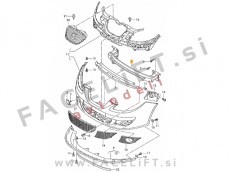 Seat Altea / 5P (04-15) / ojačitev sprednjega odbijača Seat Altea / 5P (04-15) / ojačitev sprednjega odbijača