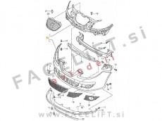Seat Toledo / 5P (04-09) / sprednji odbijač Seat Toledo / 5P (04-09) / sprednji odbijač