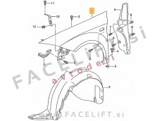 Seat Altea 5P 04-15 sprednji blatnik levi Seat Altea 5P 04-15 sprednji blatnik levi