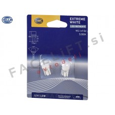 LED žarnice Hella Extreme White / 5000K / T10 W5W / 12V