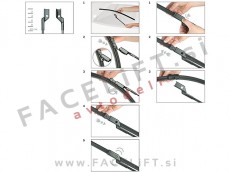 VW Golf 7 12-20 brisalne metlice Bosch Aerotwin A863S