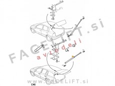 Opel Astra G Karavan / T98 (98-04) / plinski amortizer prtljažnih vrat