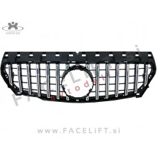 Mercedes CLA C117 13-19 maska črna kromirana sijaj