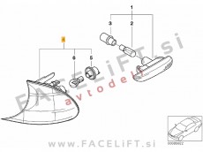 BMW 3 Compact E46 01-04 sprednji smernik levi
