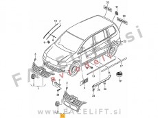 VW Touran 1T2 07-10 maska