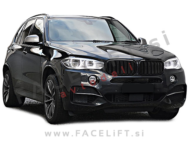 BMW X6 F16 14-19 ledvičke črne (sijaj)
