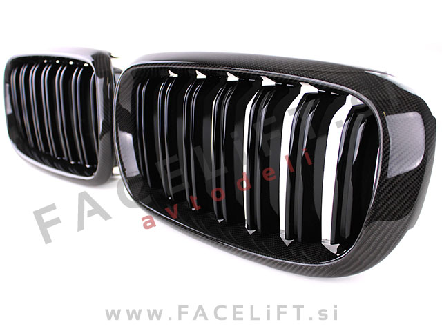 BMW X6 F16 14-19 ledvičke karbon (sijaj)