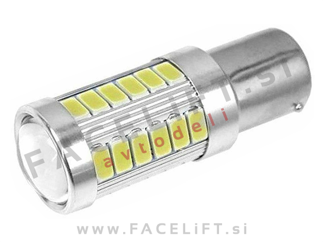 LED žarnica P21W (BA15s / 1156) 33x LED (5630) 12V LED žarnica P21W (BA15s / 1156) 33x LED (5630) 12V