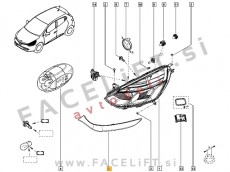 Renault Clio 4 / (12-19) / letev žarometa / leva