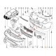 Renault Clio 3 09-12 set letev sprednjega odbijača
