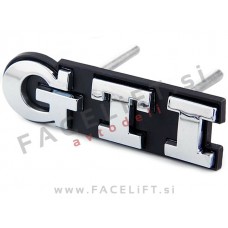 VW GTI emblem za masko kromiran (sijaj) VW GTI emblem za masko kromiran (sijaj)